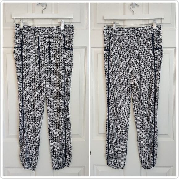 Anthropologie Hei Hei printed casual cropped pants sz M - Picture 3 of 9